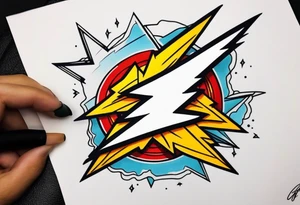 (flash of) lightning tattoo idea