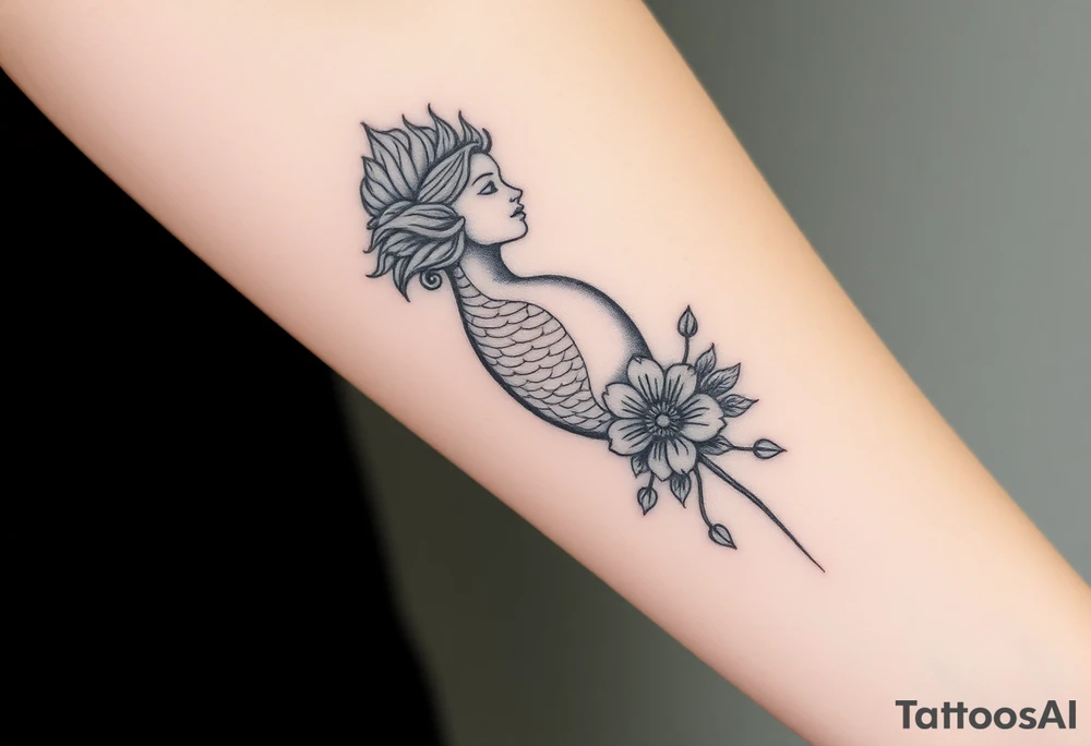 Strong, queen, Pisces, beauty, flowers, independent, survivor, domestic violence survivor, suicide awareness, warrior, independent tattoo idea