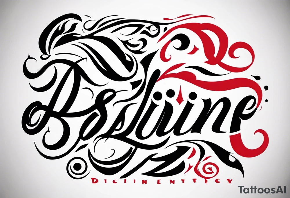 discipline consistency tribal tattoo idea