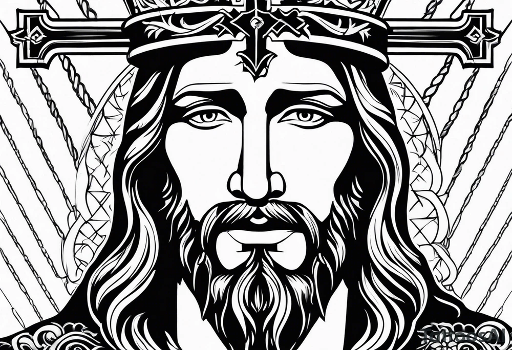 Jesus Christ, cross tattoo idea