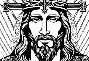 Jesus Christ, cross tattoo idea