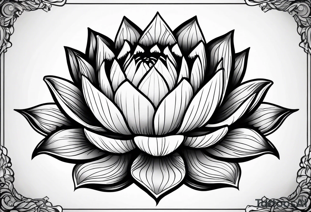 lotus flower tattoo idea