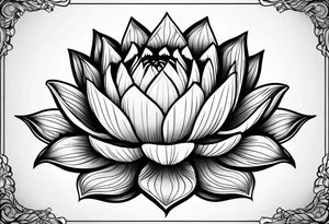 lotus flower tattoo idea