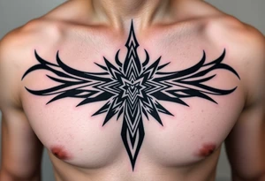 A tribal tattoo that tells a heros journey tattoo idea