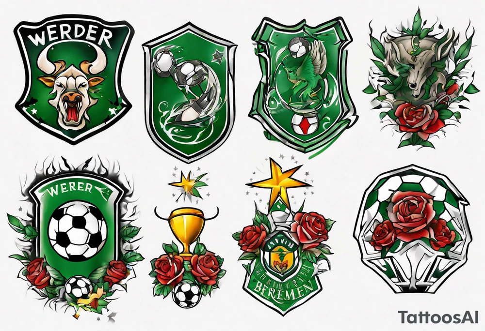 werder bremen fußball, tattoo idea