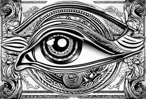 eye of horus tattoo idea