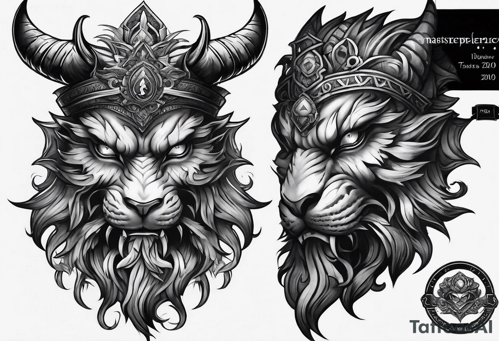 Demonic hand tattoo idea