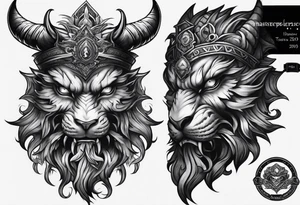 Demonic hand tattoo idea