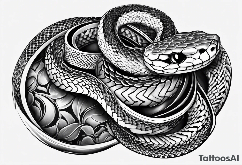 Snake tattoo for shoulder moving onto chest tattoo idea
