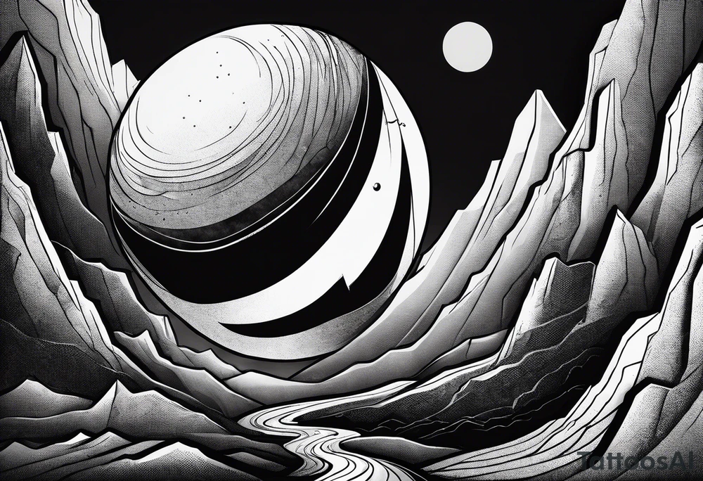 Sisyphus roll a huge boulder endlessly up a steep hill tattoo idea Sisyphus roll a huge boulder endlessly up a steep hill tattoo idea