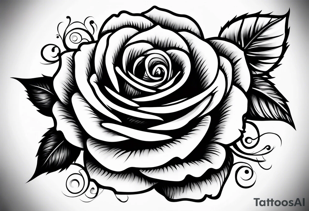 rose tattoo idea
