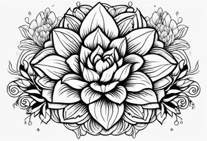 Flowers, Leo, mental health tattoo idea