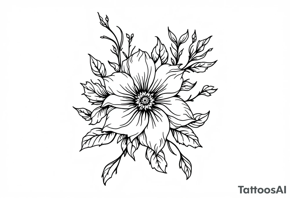 flowers tattoo idea