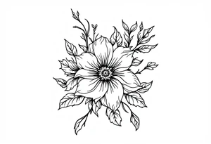 flowers tattoo idea