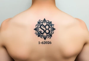 Soul mate symbol with ESA & CSA that a wedding date 1-62026 tattoo idea
