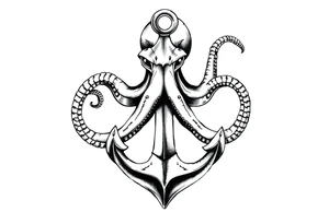 octopus,anchor tattoo idea