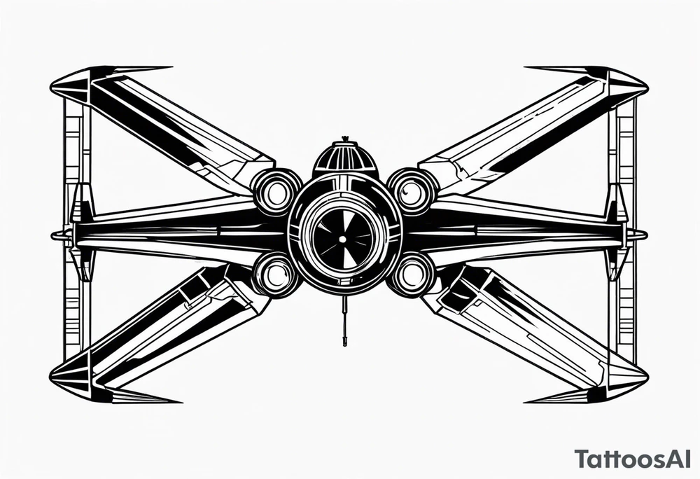 X wing Darth vader tattoo idea