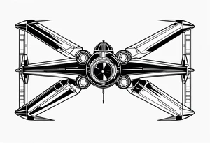 X wing Darth vader tattoo idea