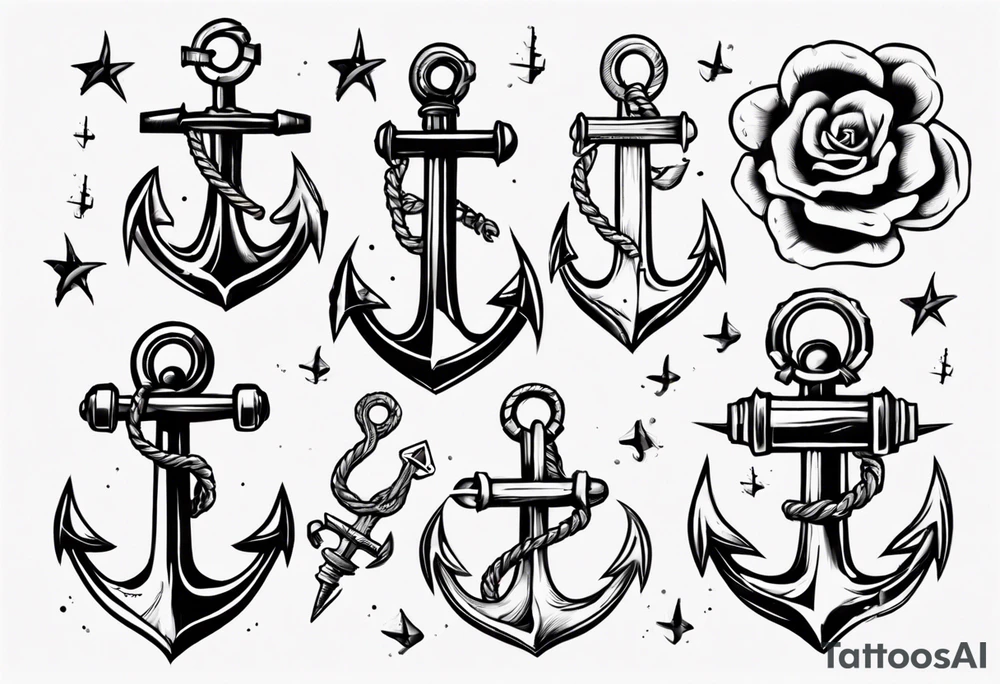 Rocna Sea anchor classic tattoo idea
