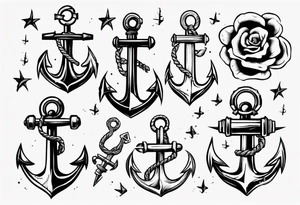 Rocna Sea anchor classic tattoo idea