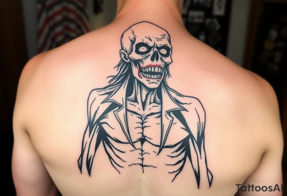 Zombie pinup tattoo idea