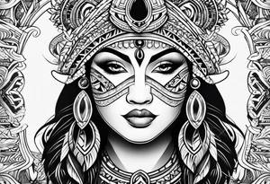 Polynesian tribal tattoo idea