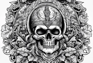 German Norse with number 41 inside tattoo idea