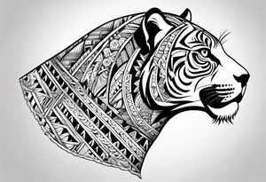 jaguar aztec shoulder tattoo idea