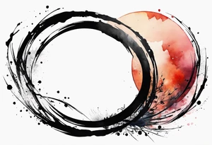 Enso with "integrity" , "loyalty", "honesty" tattoo idea