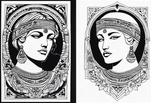 Griechischen Statue mann und frau tattoo idea