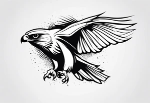 Fierce Falcon tattoo idea