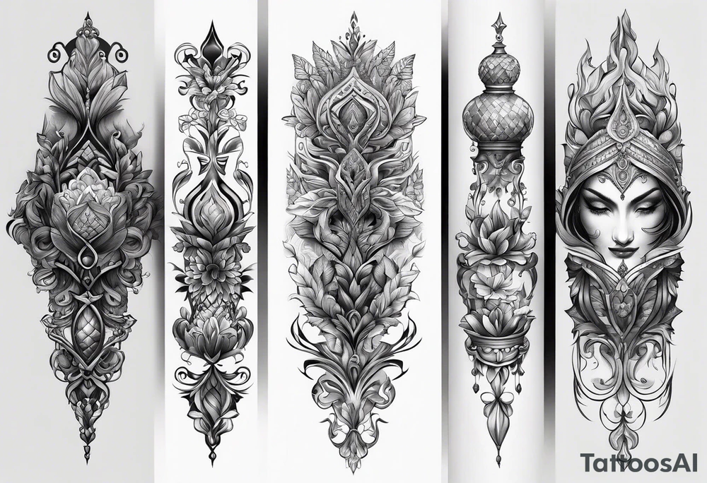 spine tattoo idea