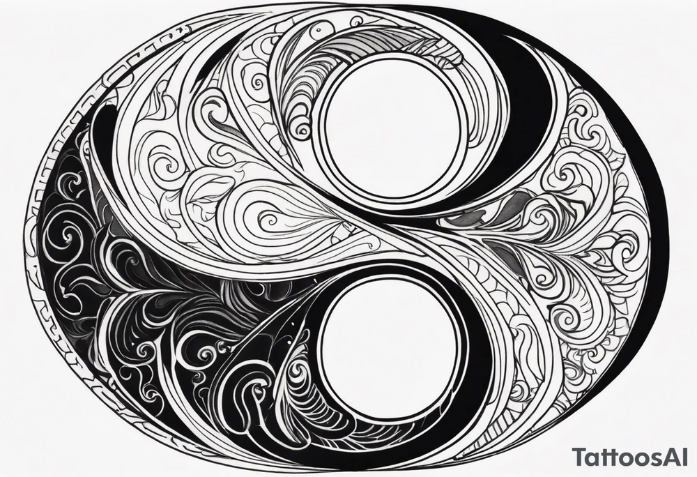 a yin-yang symbol tattoo idea