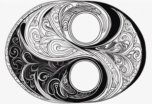 a yin-yang symbol tattoo idea