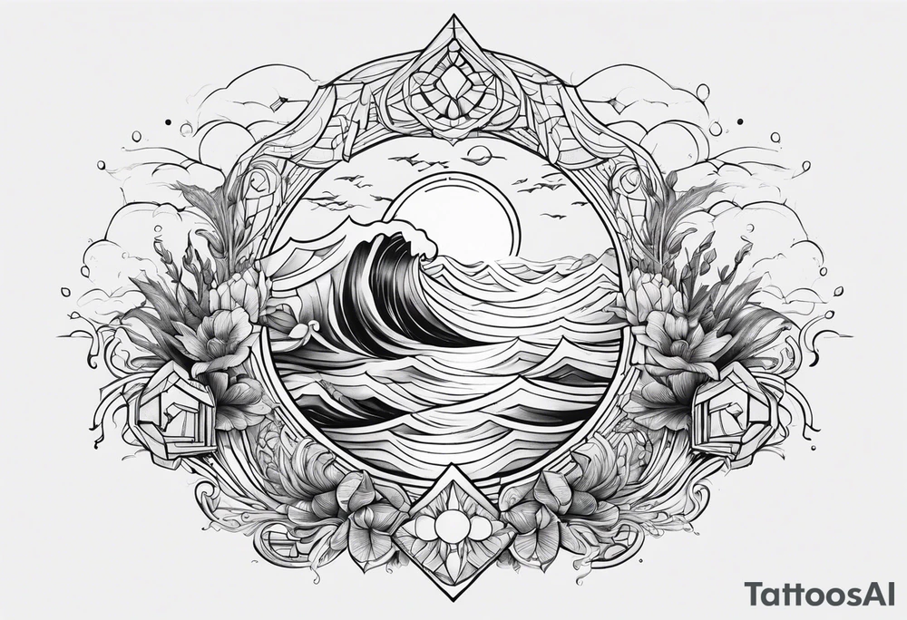 Ocean tattoo idea