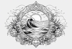 Ocean tattoo idea