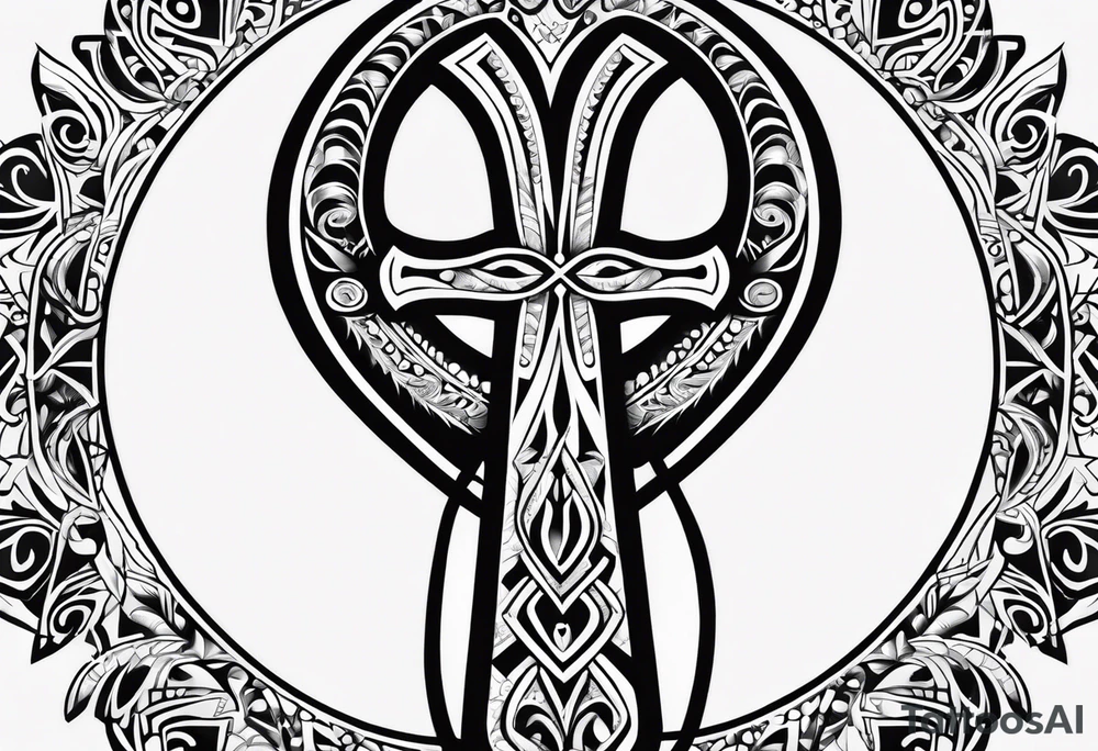ankh, maori tattoo idea