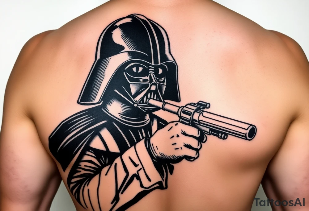 Darth vader Force Choking Director Krennic, “Be Careful Not to Choke On Your Admirations.” tattoo idea