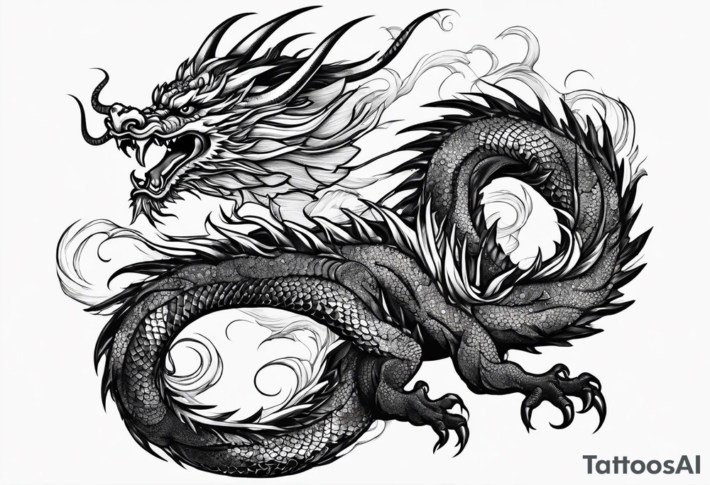 Japanese dragon tattoo idea