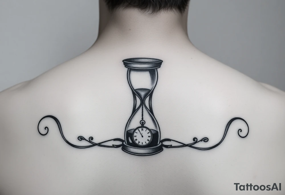 mother/son: music, hourglass, pocket watch, puzzle pieces, strength, forgiveness, love, infinity tattoo idea