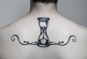 mother/son: music, hourglass, pocket watch, puzzle pieces, strength, forgiveness, love, infinity tattoo idea