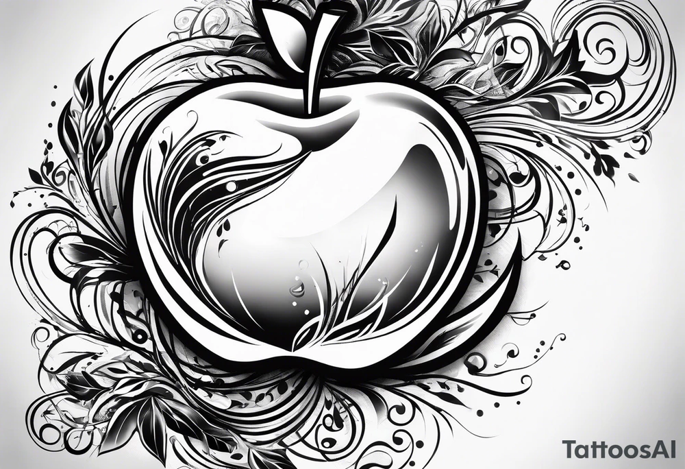 Apple, “Apple of my eye”, dad tattoo idea