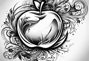 Apple, “Apple of my eye”, dad tattoo idea