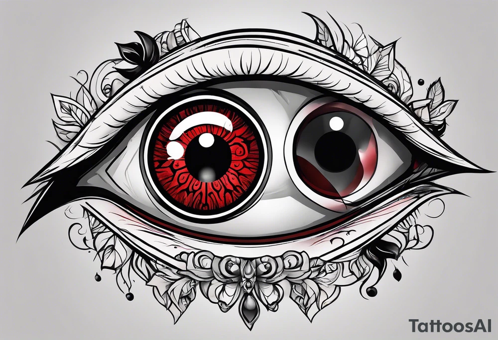 Sharingan eyes tattoo idea