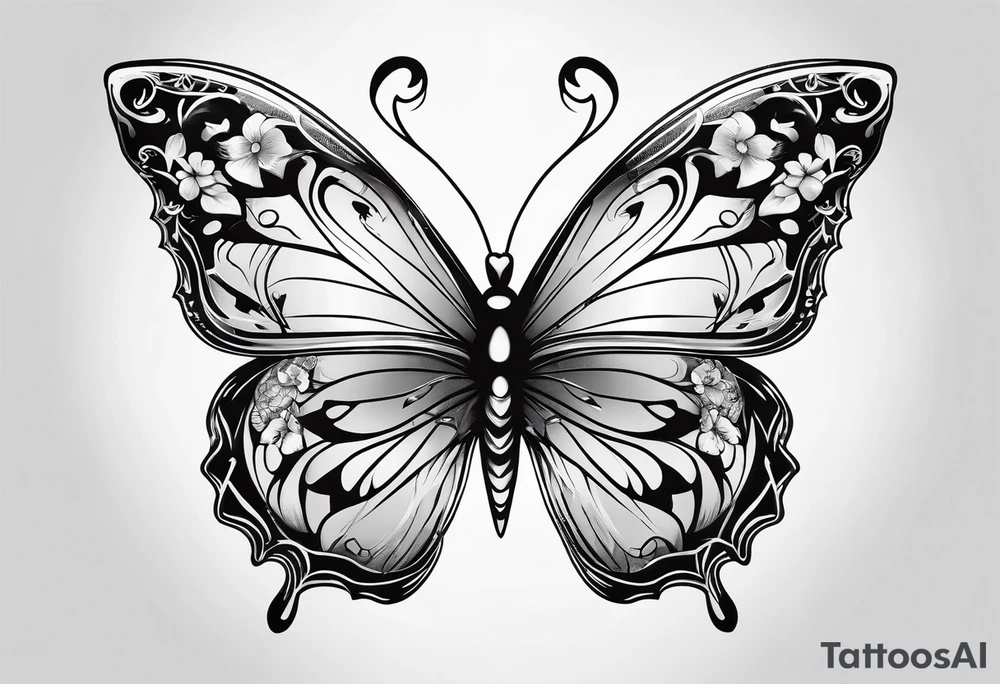 Butterflies tattoo idea