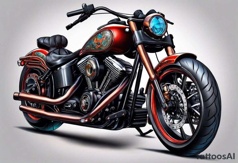 Motorcycle tattoo idea