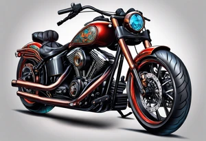 Motorcycle tattoo idea