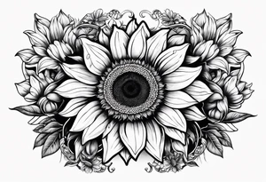infinity symbol with Sunflower 
I tattoo idea