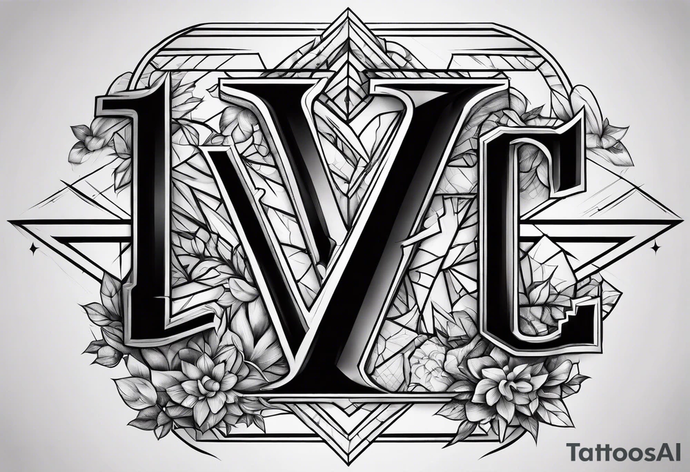 letters savage tattoo idea