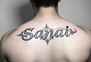 Sanai name tattoo tattoo idea